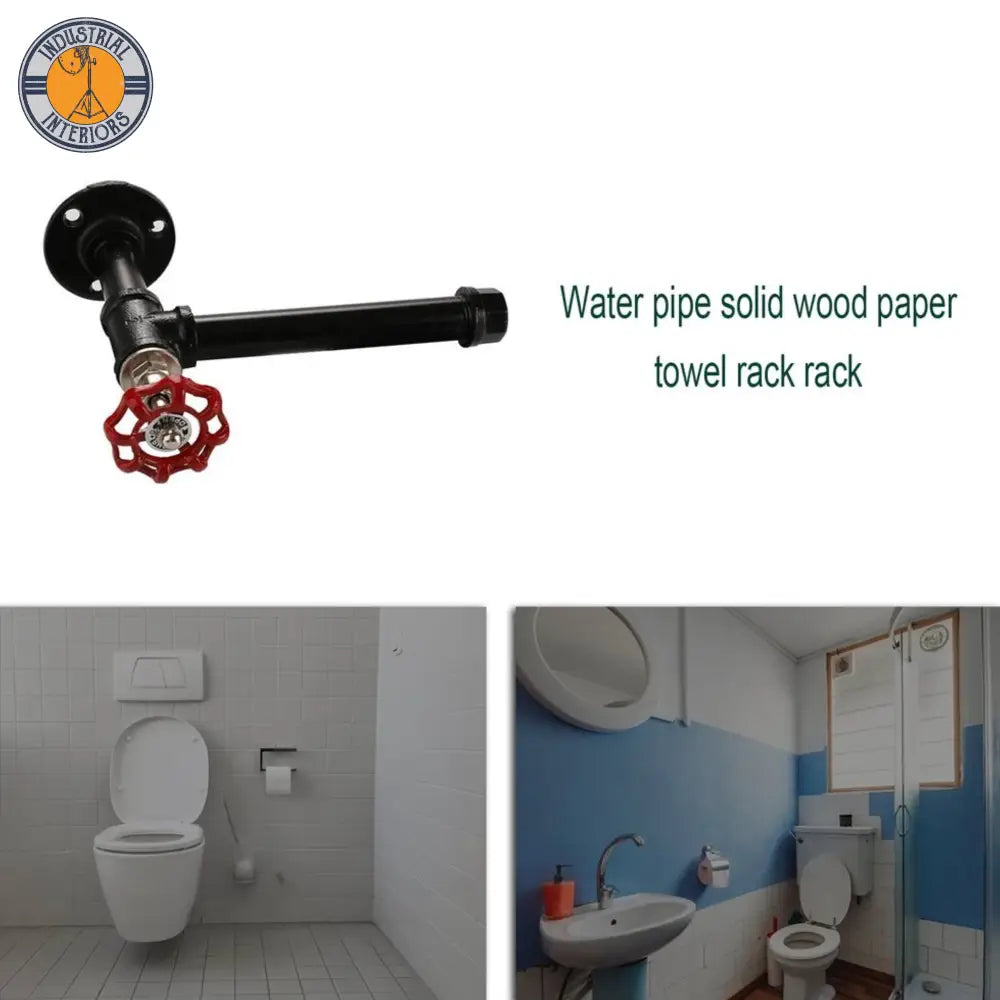 Wall Mounted Industrial Water Pipe Napkin Holder