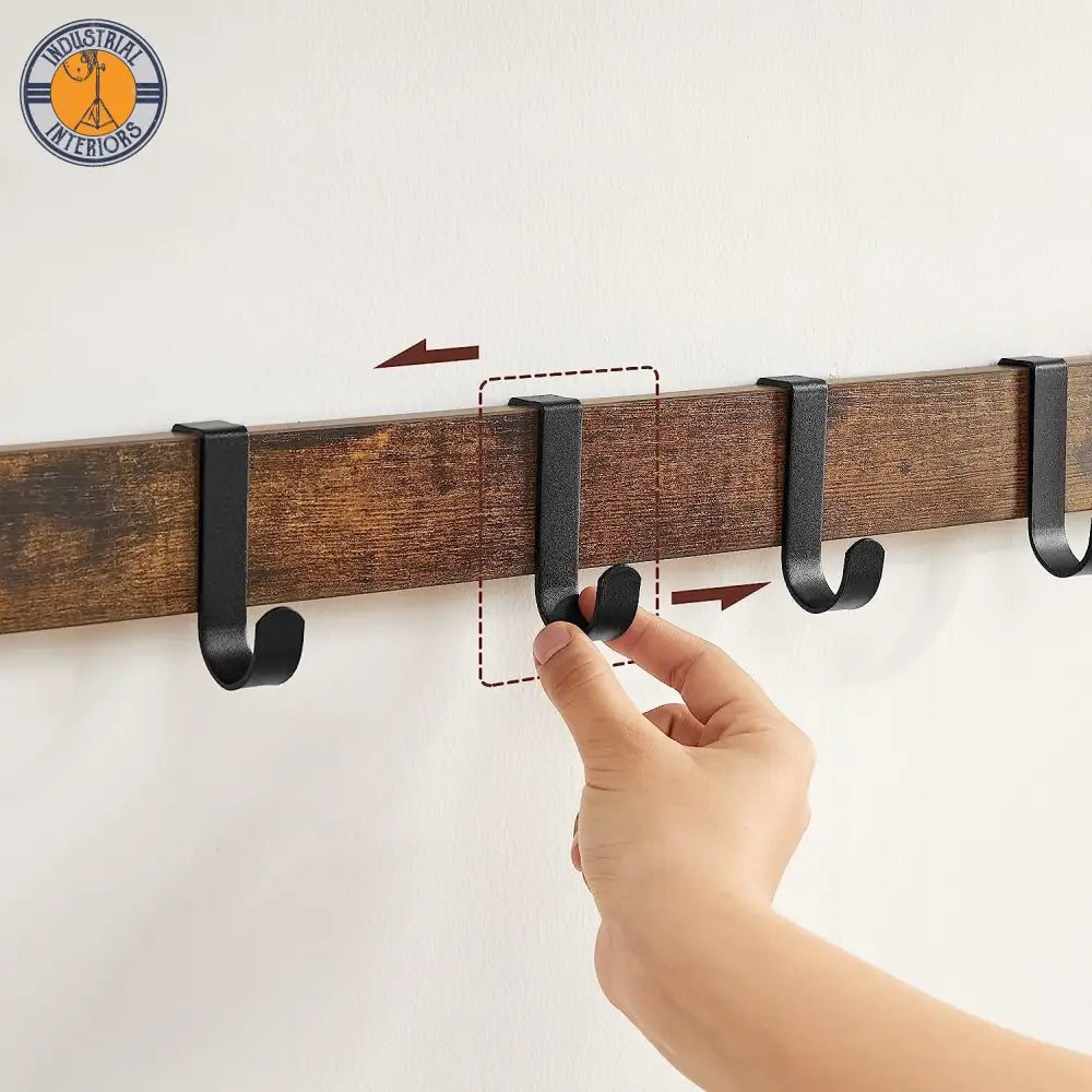 Wall Mounted Removable Hooks And Hanging Rail